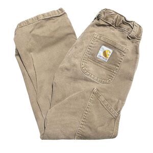 Carhartt Boys Carpenter Pants – Tan – Size 5 – Durable Workwear Style